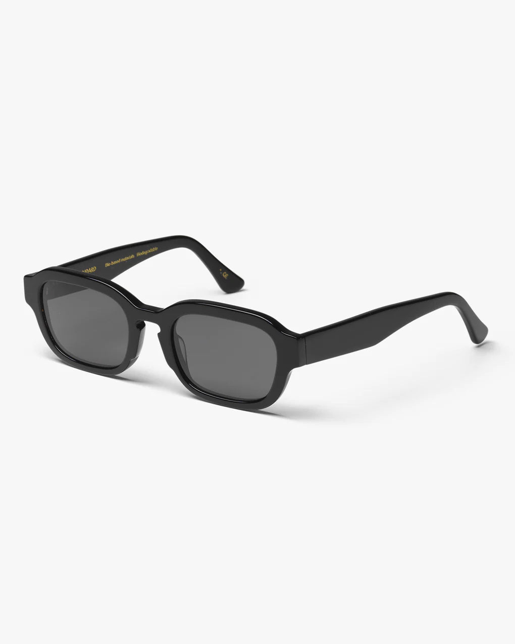 A pair of Colorful Standard Sunglass 01 - Deep Black with UV400 protection on a white background.
