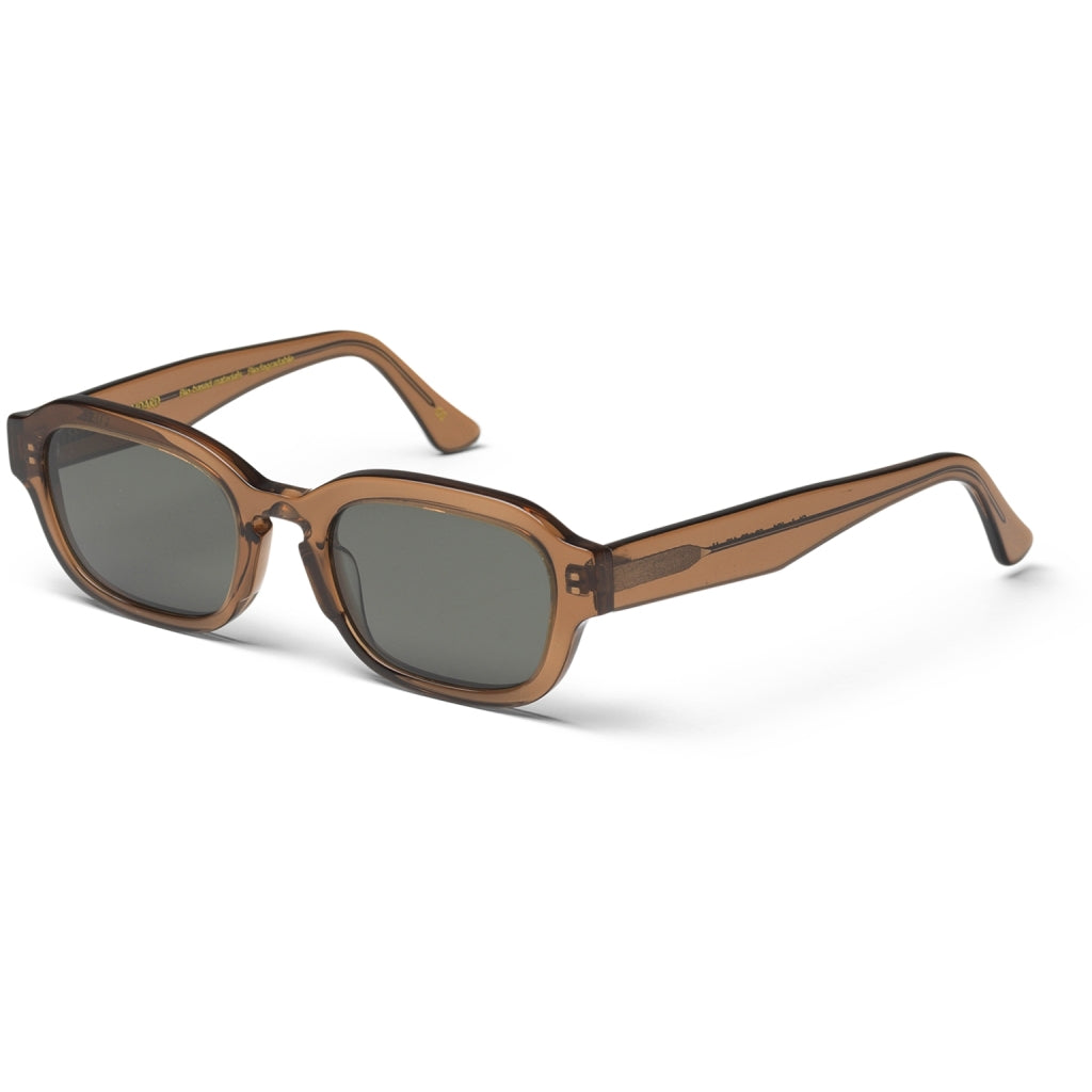 Sunglasses with coffee brown coloured frame