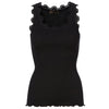 Rosemunde Black Silk Lace Top front