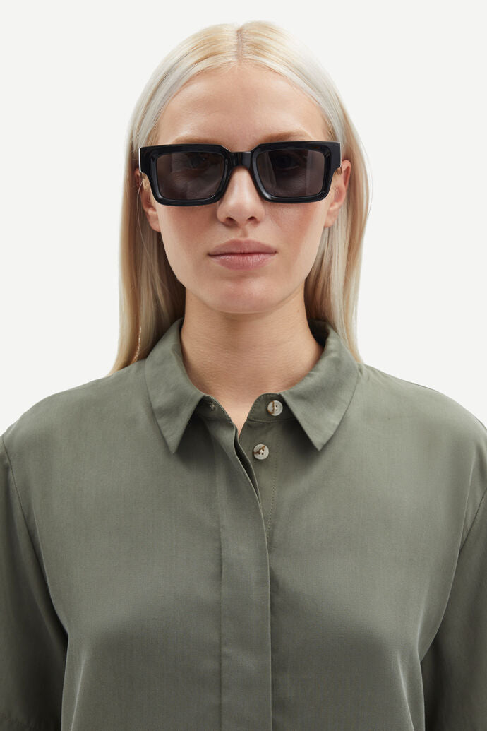 Olive green short sleeved shirt