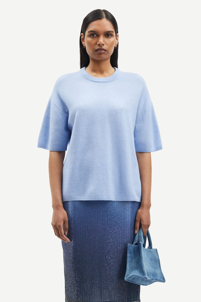 Light blue wool t shirt