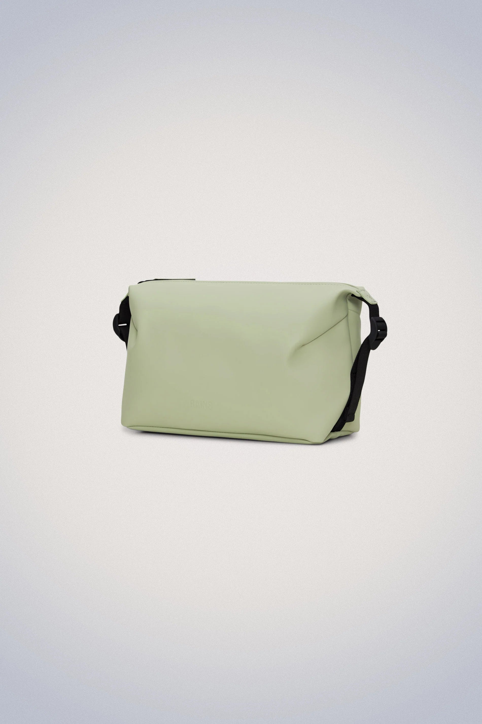 The Hilo Wash Bag - Earth by Rains, a waterproof toiletry bag, stands out on a white background.