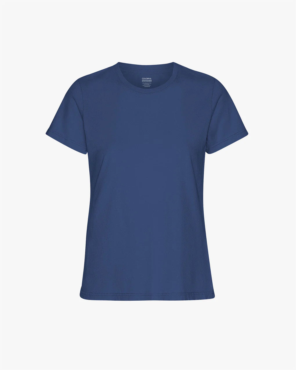 Light Organic Tee - Marine Blue from Colorful Standard made from organic cotton on a white background.