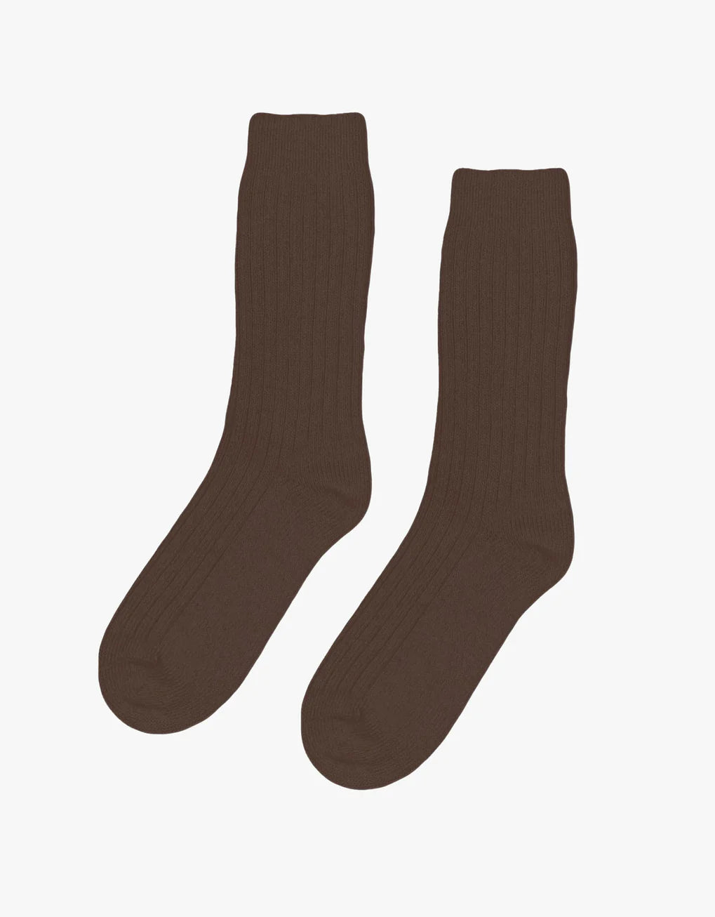 A pair of Colorful Standard Merino Wool Blend Socks on a white background.