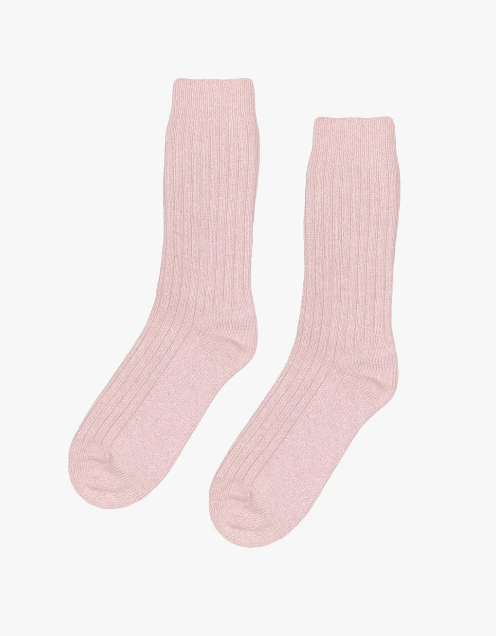 A pair of Colorful Standard Merino Wool Blend Socks on a white background.