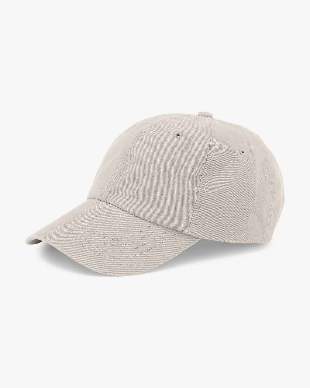 Colorful Standard Organic Cotton Cap in beige color isolated on a white background.