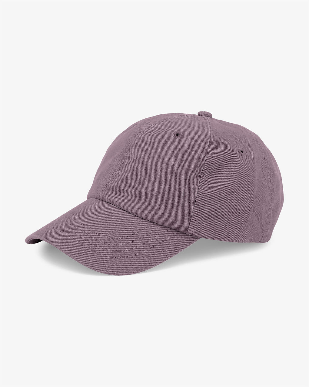 A plain purple Colorful Standard Organic Cotton Cap isolated on a white background.