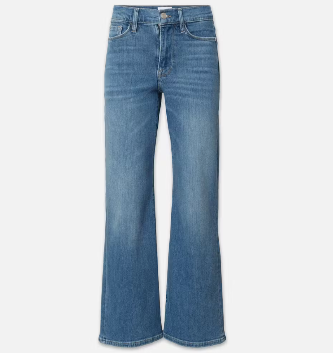 Frame le slim palazzo wide leg blue jeans