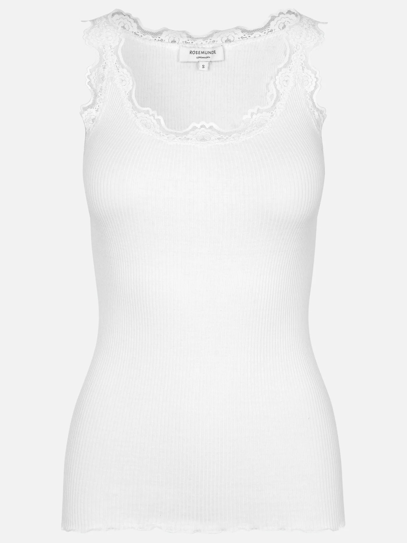 A Rosemunde Silk Lace Top with signature lace detailing.