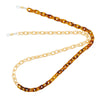 Gold/Tort sunglasses chain by Talis Chains