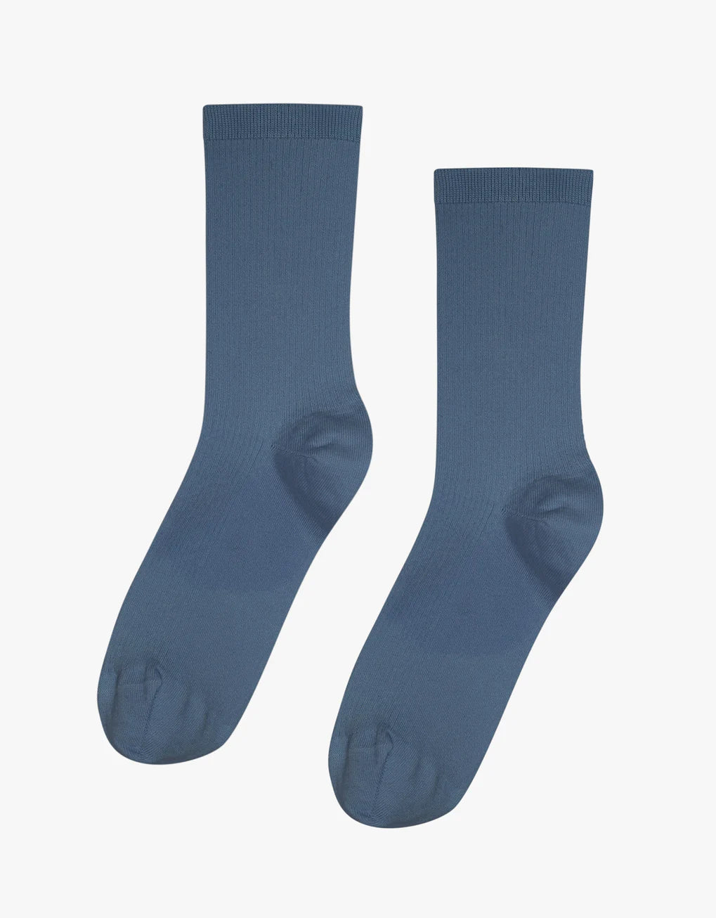 A pair of Classic Organic Sock by Colorful Standard on a white background.
