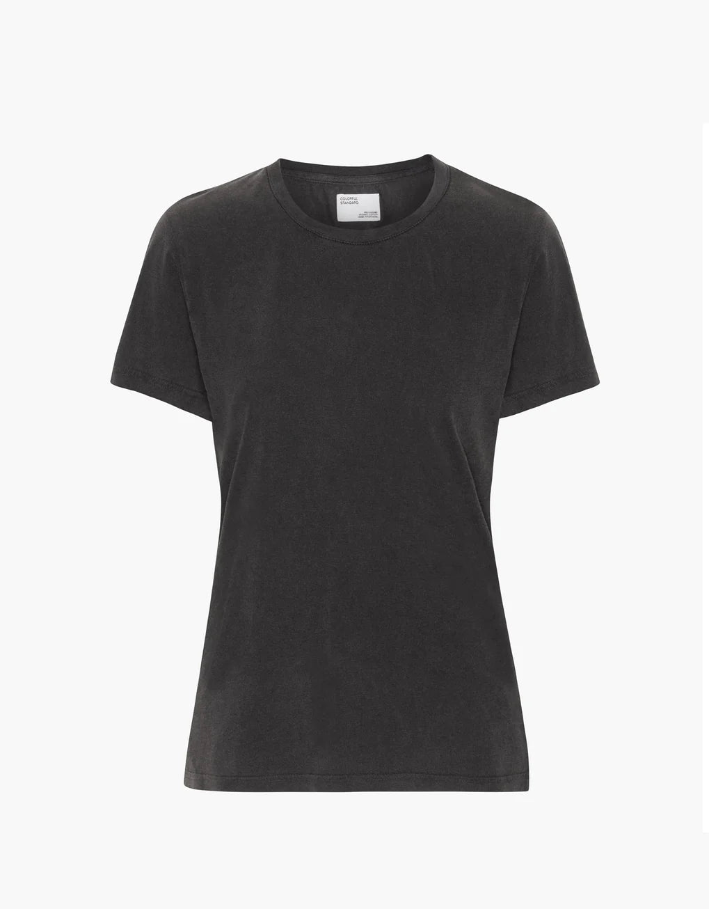 A Light Organic Tee made of organic cotton, with a round neck, by Colorful Standard.