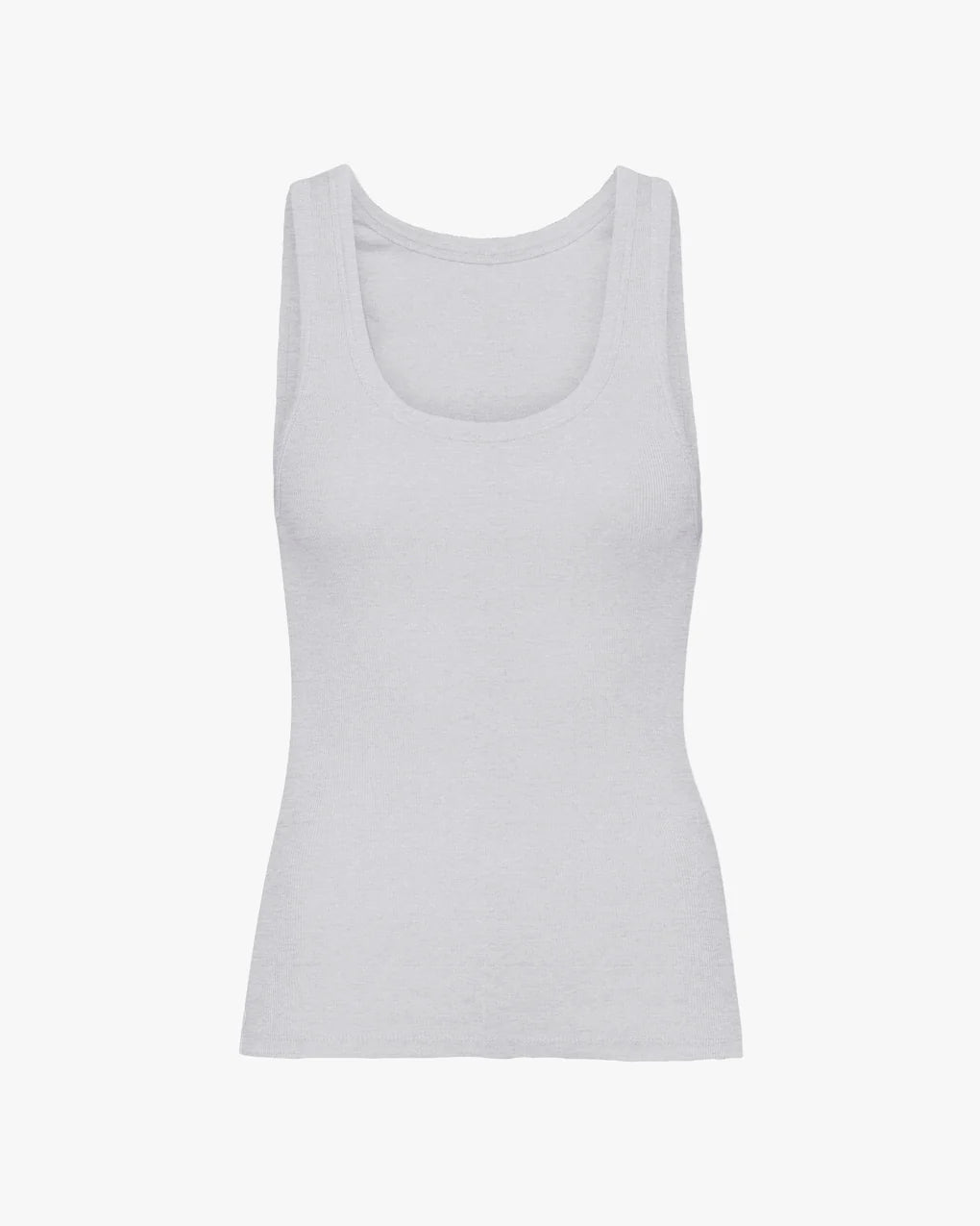 A snug and stretchy Colorful Standard Organic Rib Tank Top on a white background.