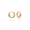 Rachel Jackson Stellar Orb Huggie Hoops - Gold