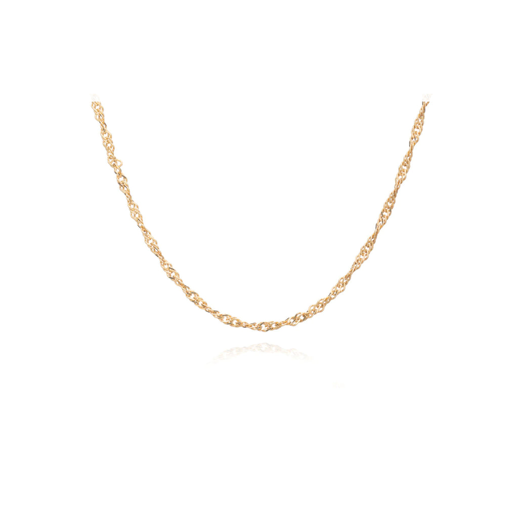 Rachel Jackson Mid-length Twist Chain Necklace - Gold
