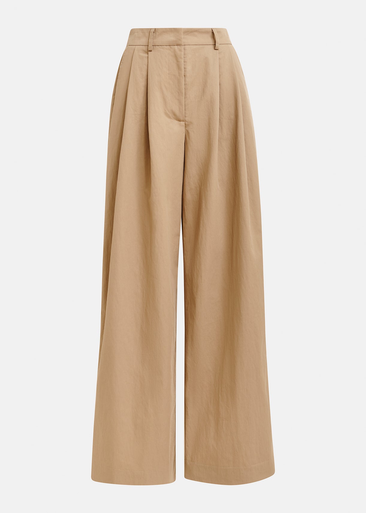 khaki beige coloured trouser by essentiel antwerp on a white background