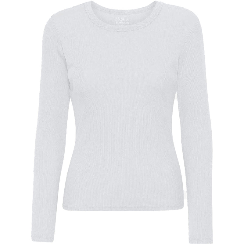 Colorful Standard Women's Organic Rib LS Tee - Optical White
