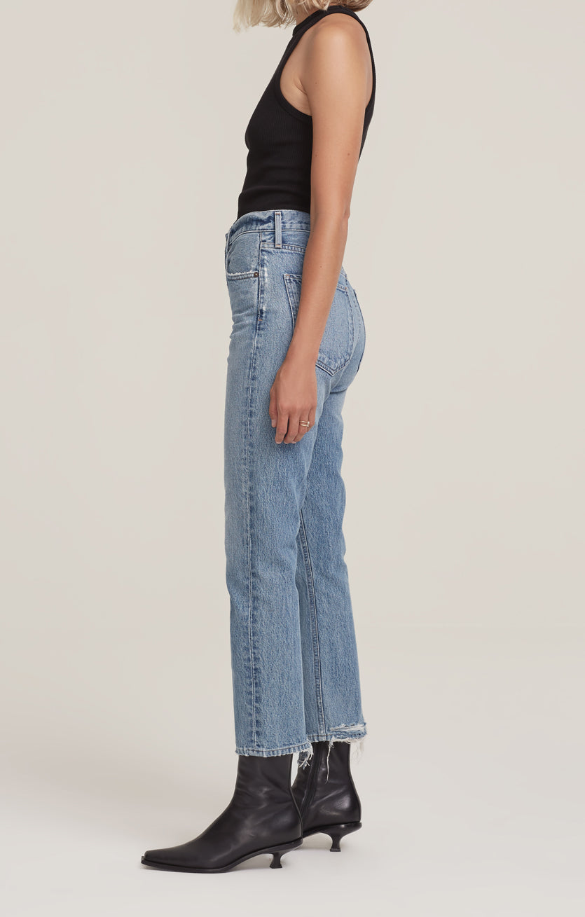 AGOLDE Denim Riley Straight Crop Emulsion ALC Edinburgh