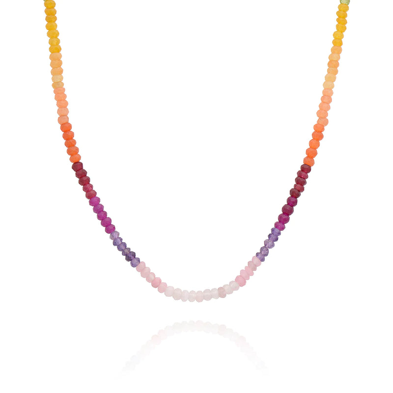 Rachel Jackson Rainbow Gemstone Necklace - Sunset