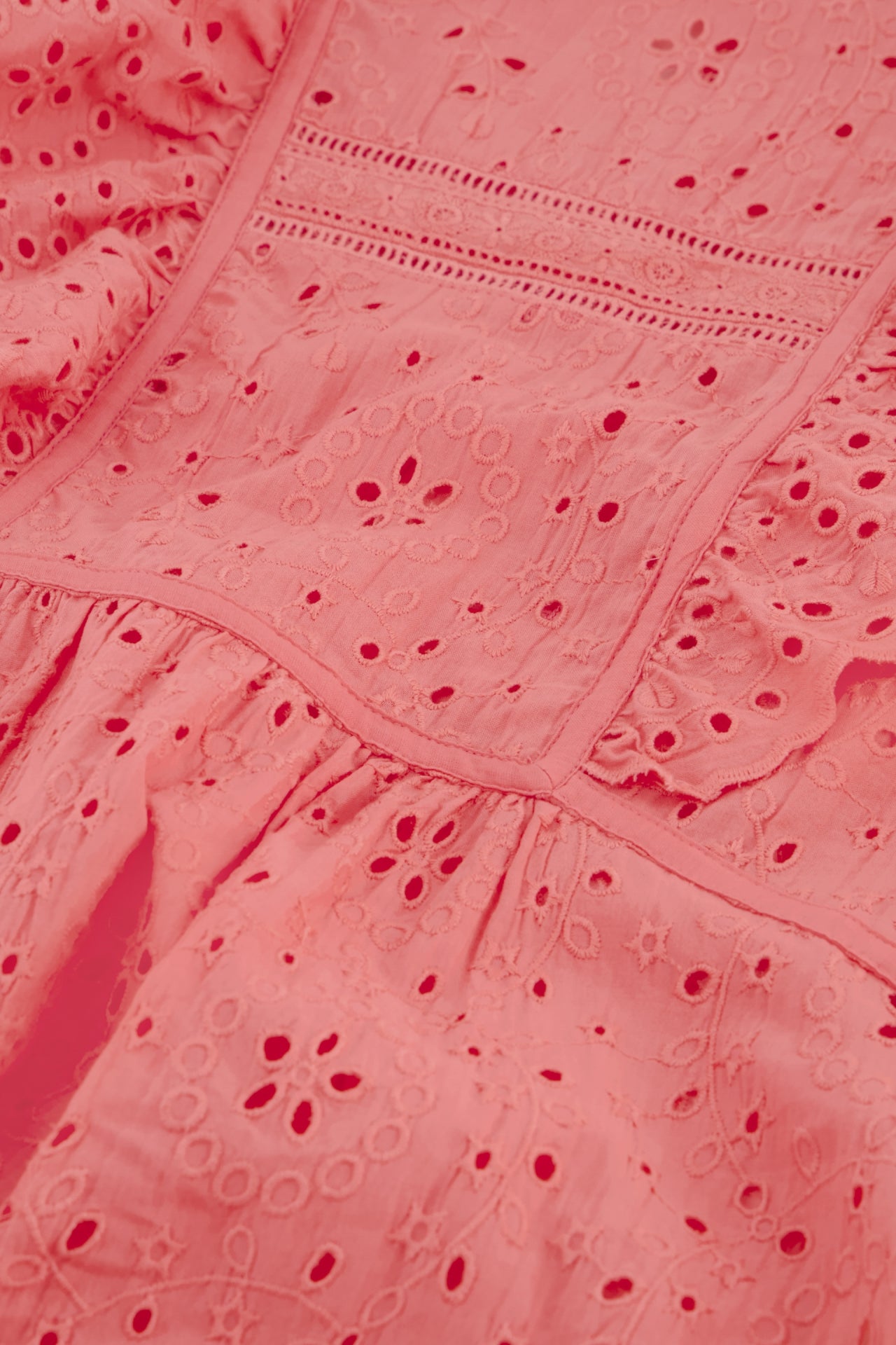 A close up of the Fabienne Chapot Gigi Top - Pink Papaya.