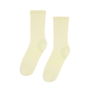 Colorful Standard organic sock in soft yellow