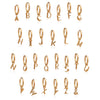 Rachel Jackson Art Deco Initial Hoop - Gold