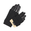 Black leather gloves 