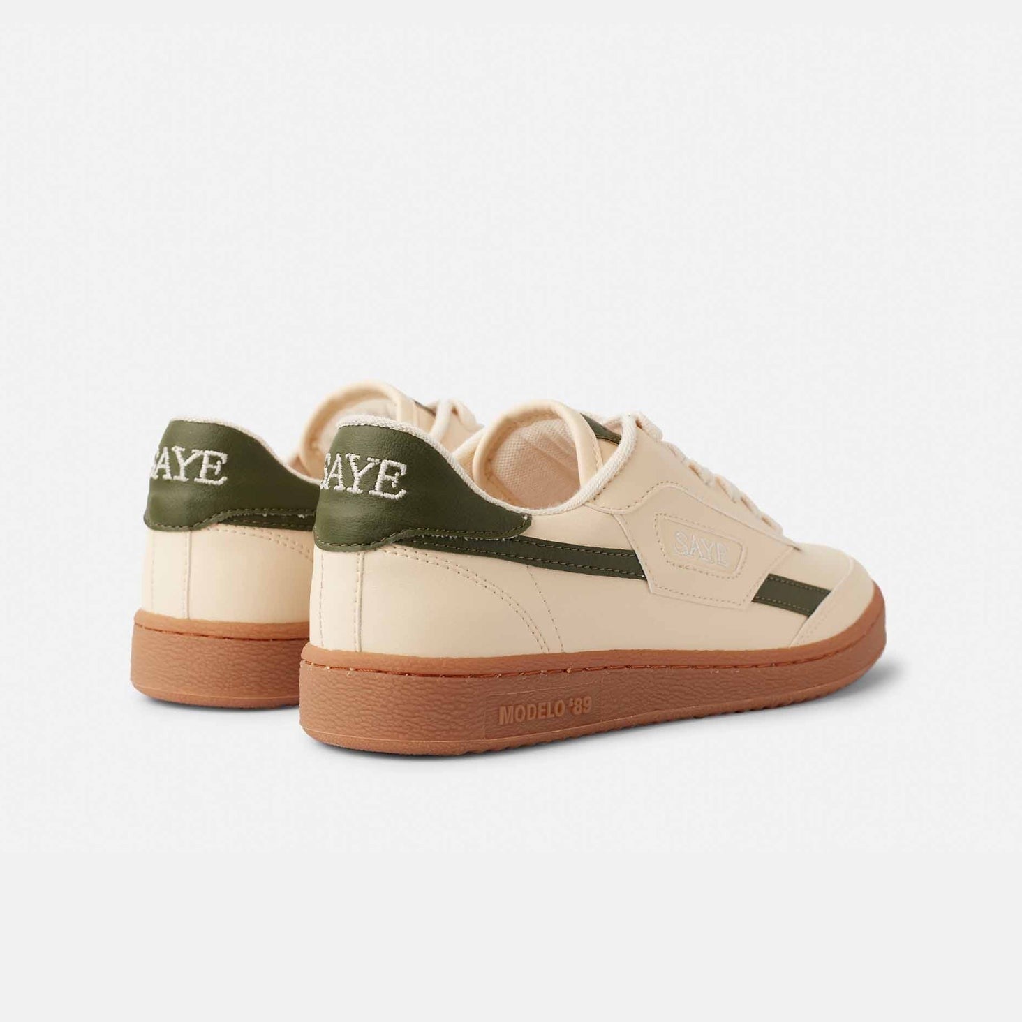 A pair of Modelo '89 Sneakers - Cactus from the SAYE Greens Capsule collection.