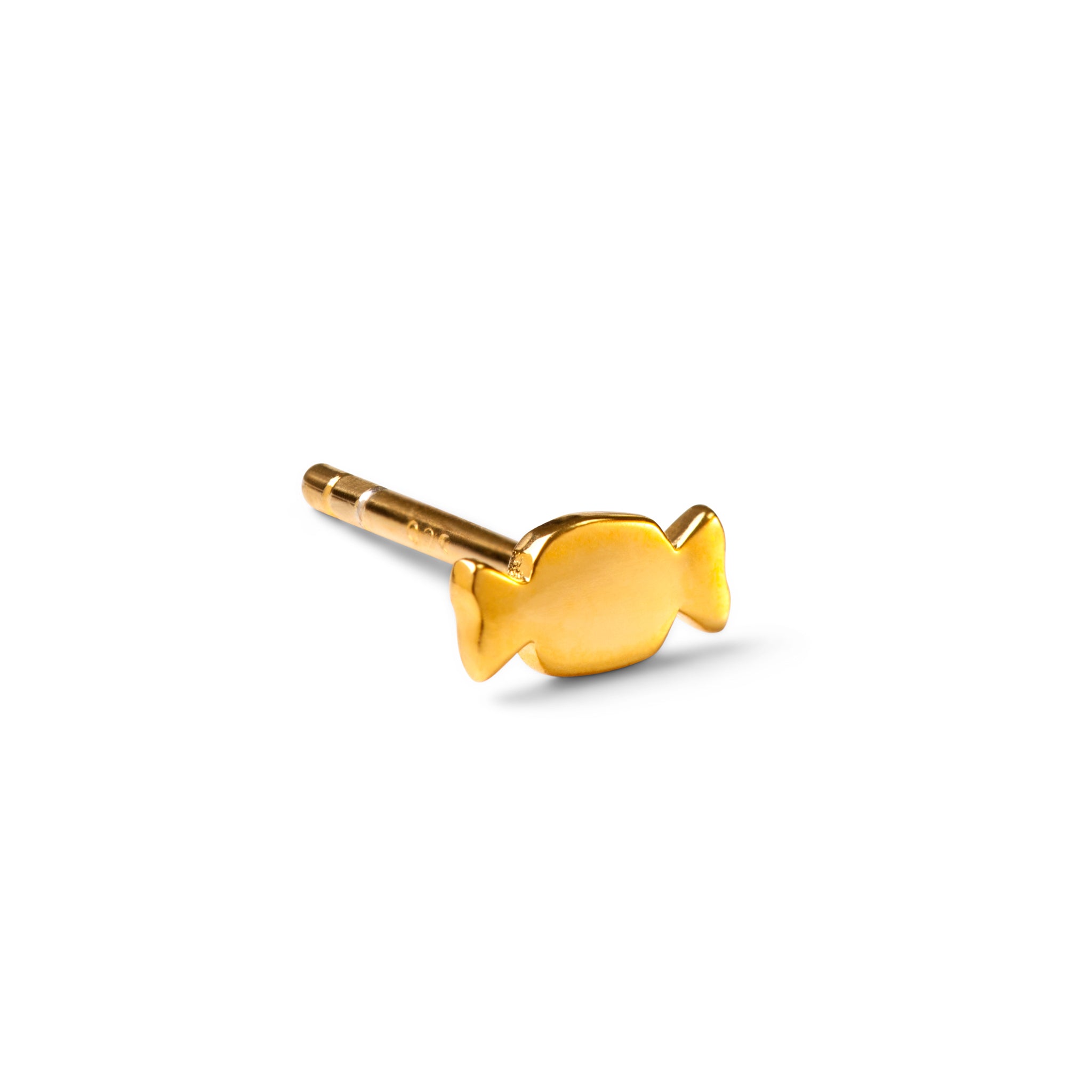 A BonBon Single Stud - Gold plated earring by Lulu Copenhagen.