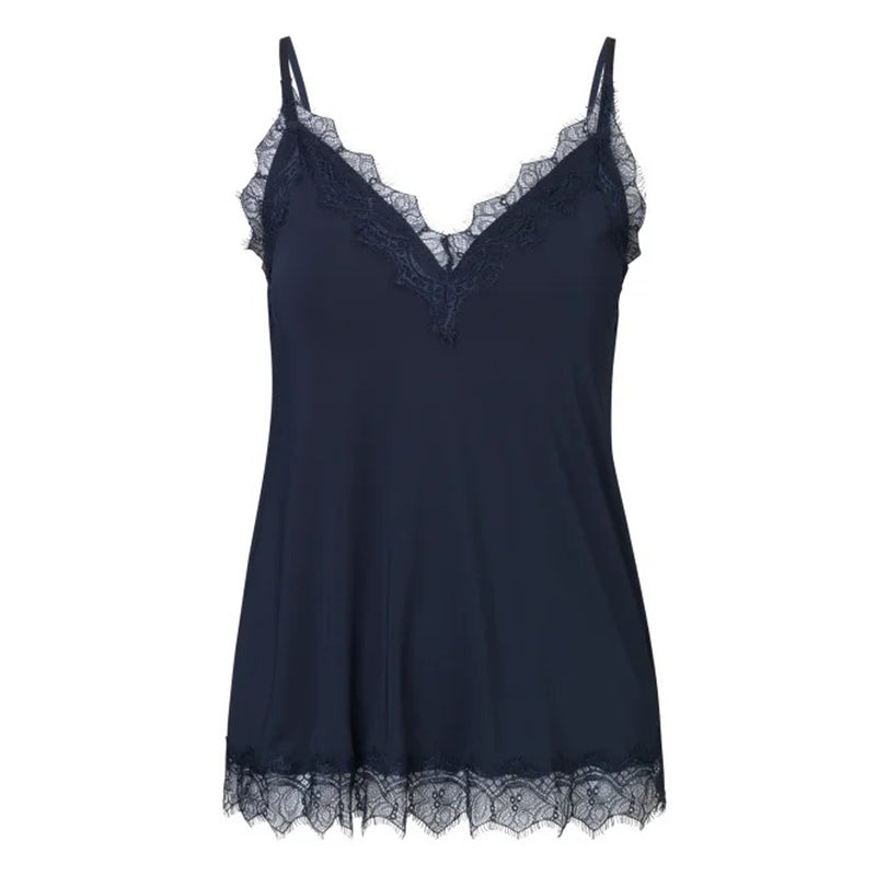 Rosemunde Strap Lace Top - Dark Blue