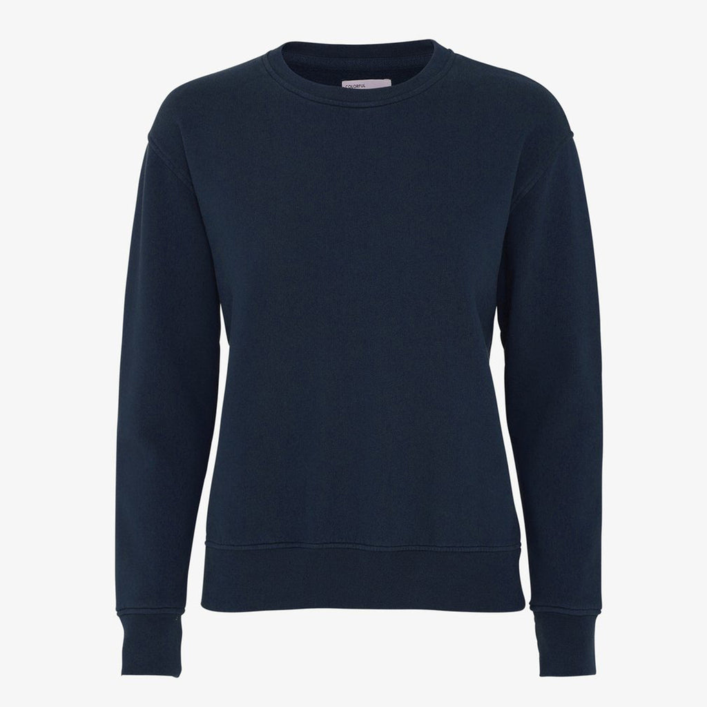 Organic Cotton Navy Sweater by Colorful Standard
