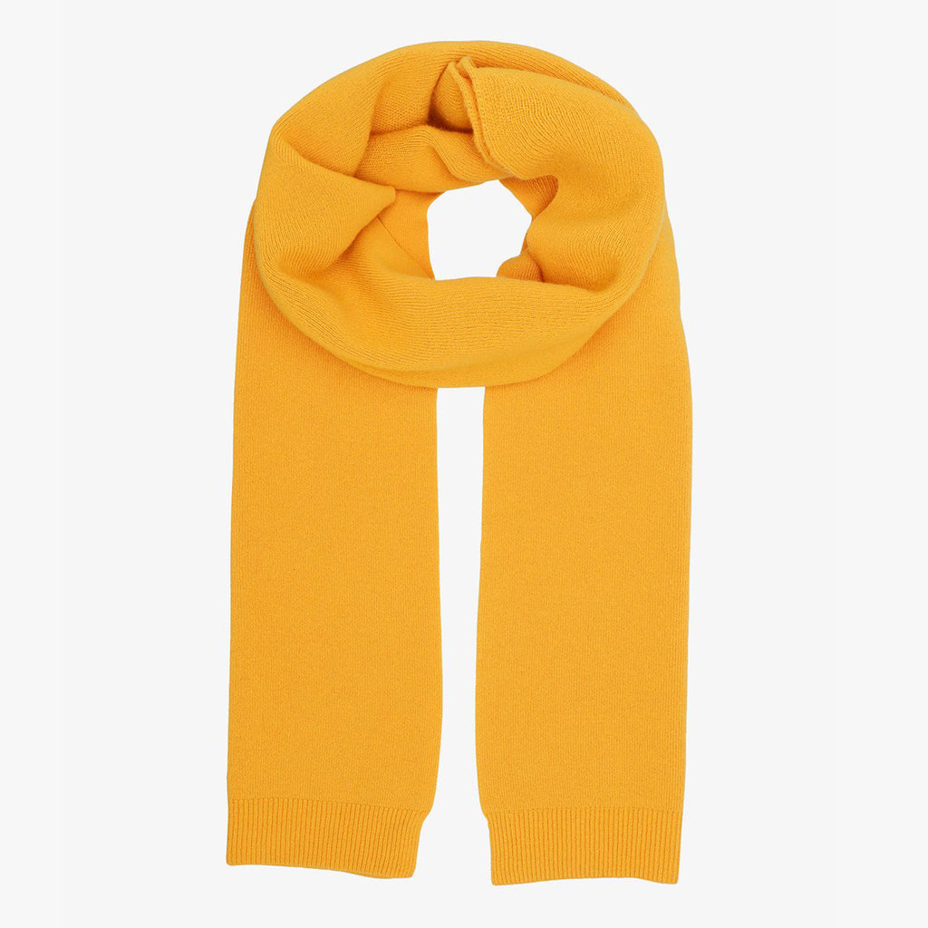 Colorful Standard Merino scarf in Burned Yellow