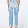 Woman wearing the Hollywood Crop Jean by Frame