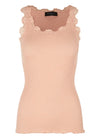 Rosemunde Silk Lace Top - Light Rose
